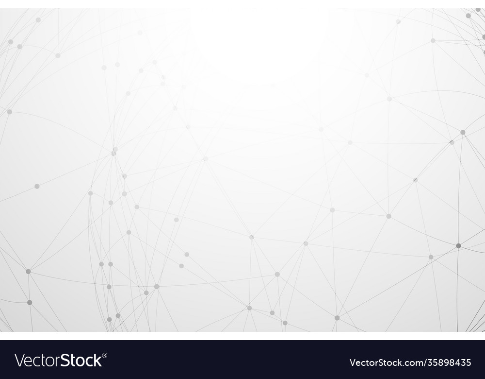 White background with low poly network connection