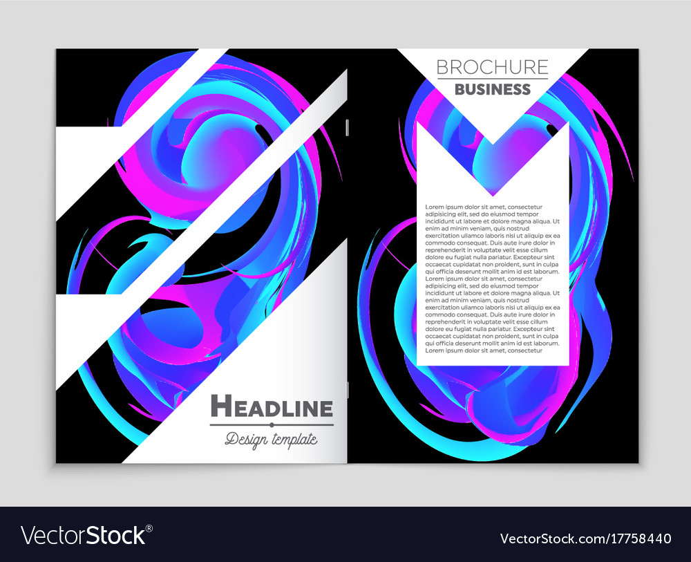 Abstract layout background set for art