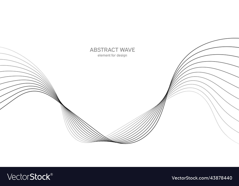 Abstract wave element for design digital vector image Abstract wave element for design digital