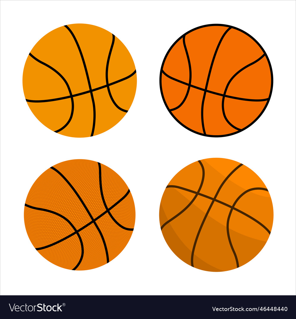 Basketball balls Royalty Free Vector Image - VectorStock