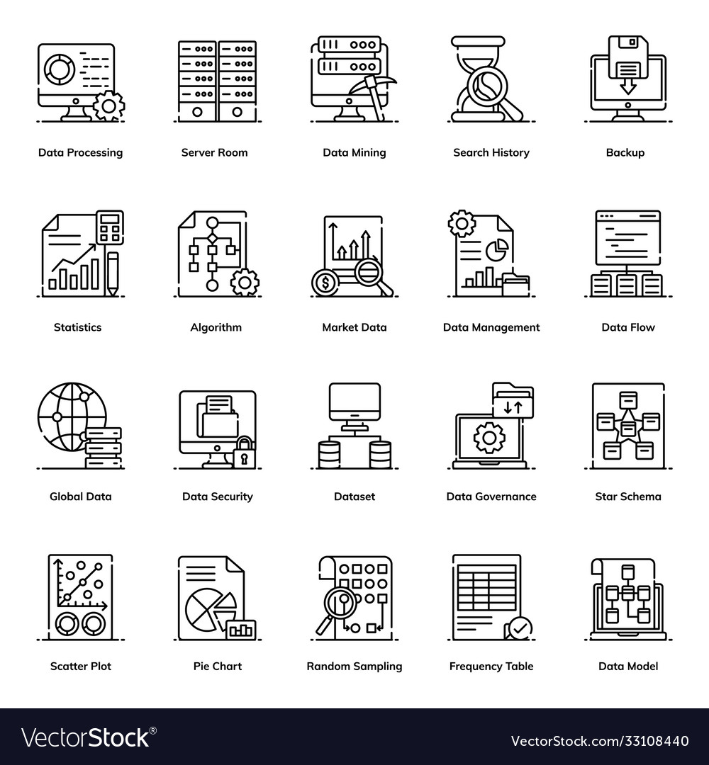Big Data & Analytics Icons