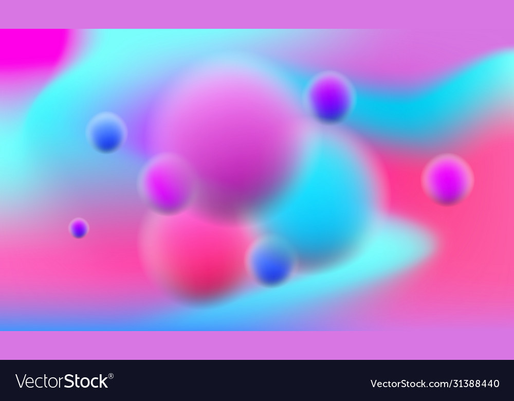 Blurred colorful background with circle objects