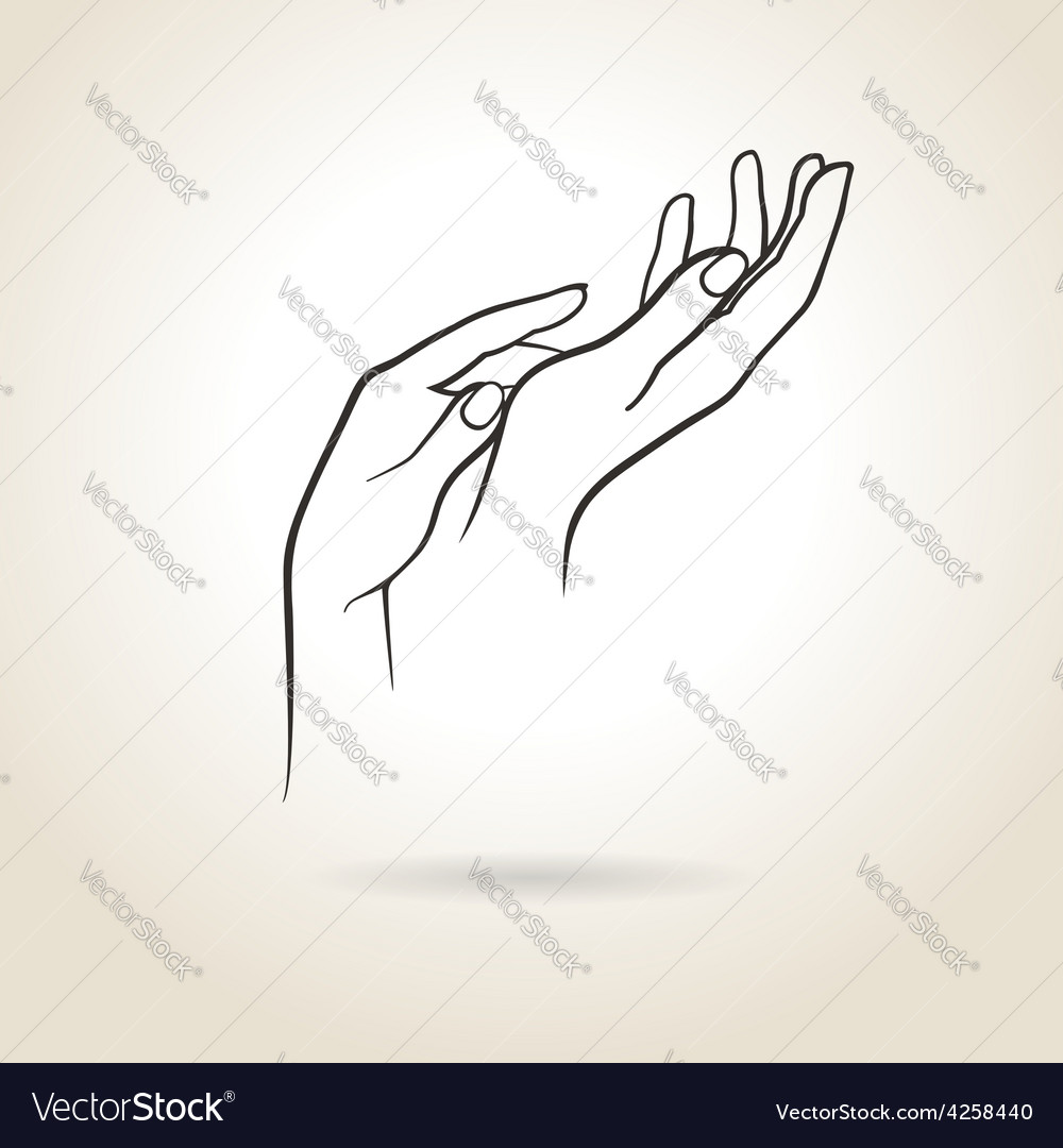 Female hands Royalty Free Vector Image - VectorStock