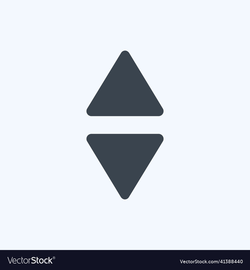 Icon scroll vertical - glyph stylesimple editable vector image Icon scroll vertical - glyph stylesimple editable
