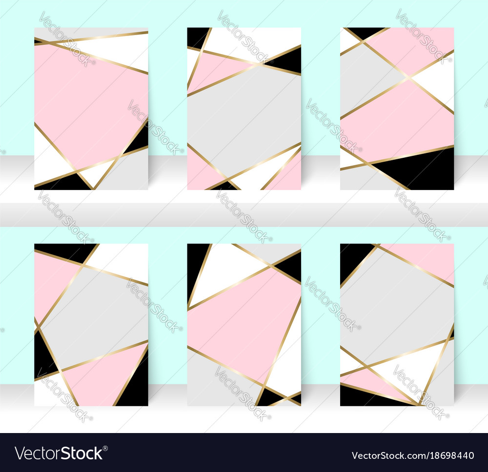 Pastel Golden Abstract Pattern