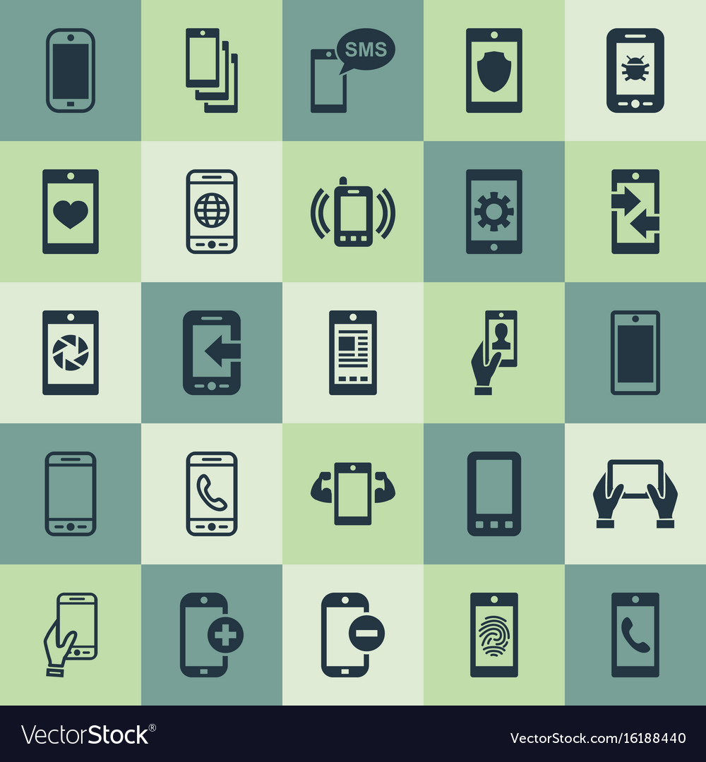 Set of simple icons element