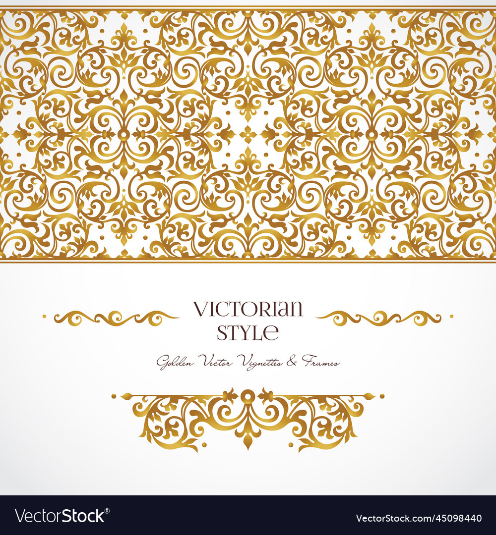 Set of vignettes borders in victorian style Vector Image Set of vignettes borders in victorian style