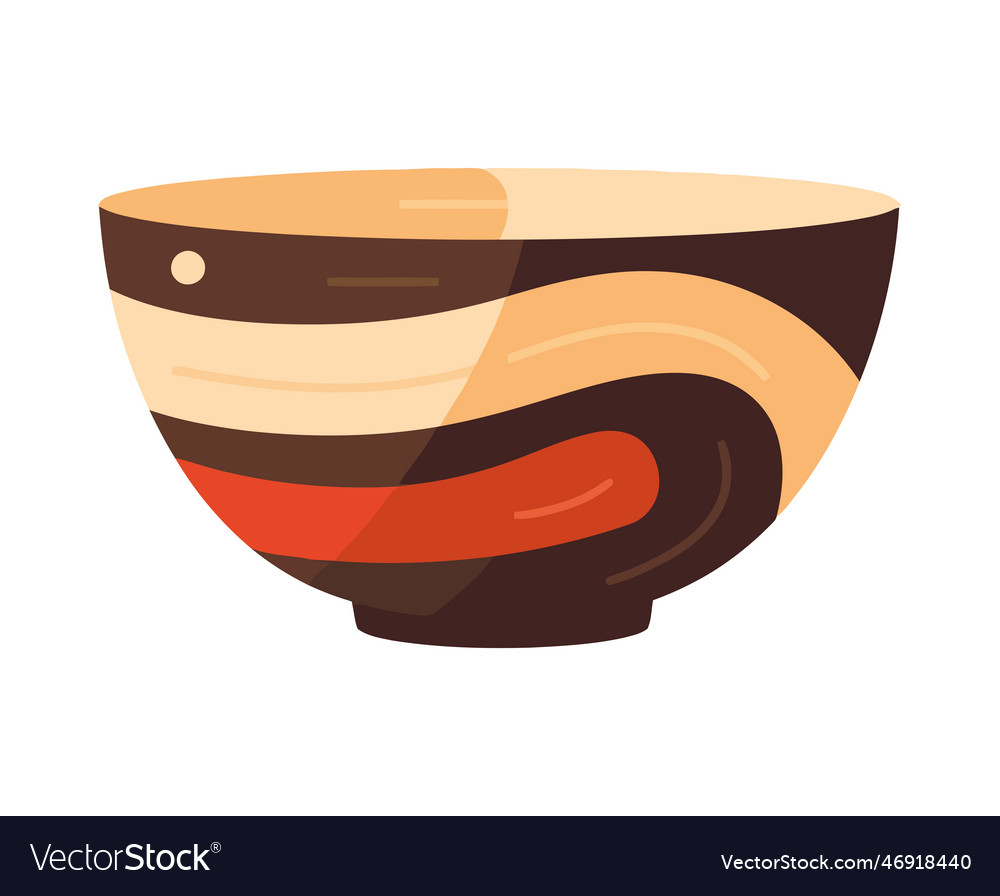 Terracotta Vase With Hand Painted Royalty Free Vector Image