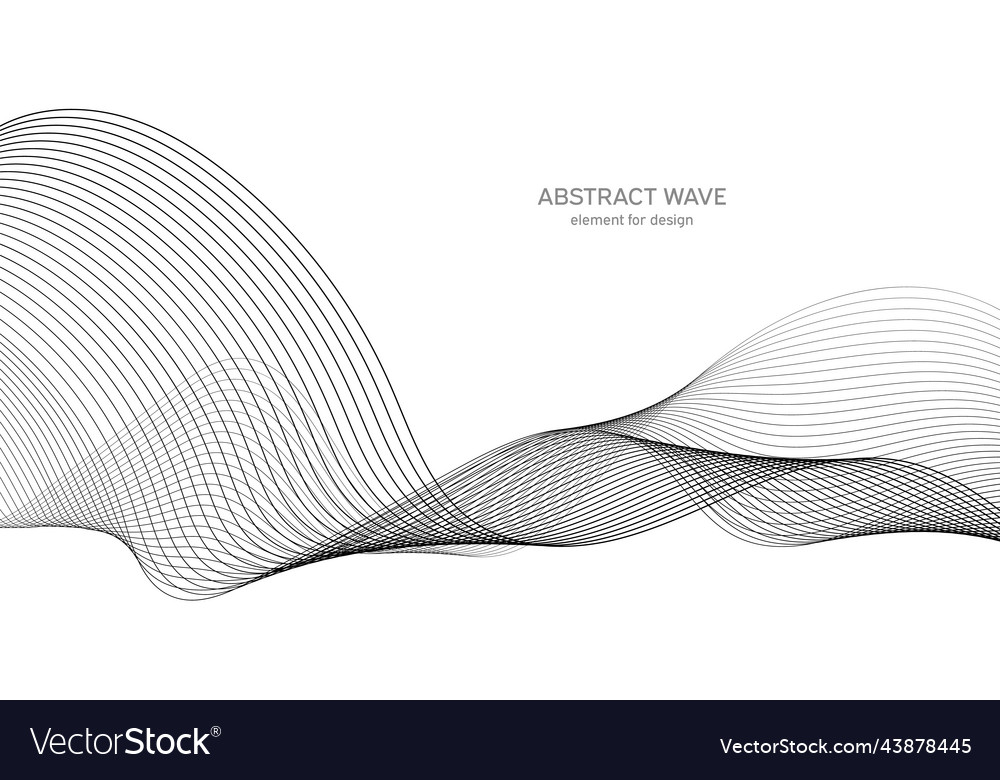 Abstract wave element for design digital