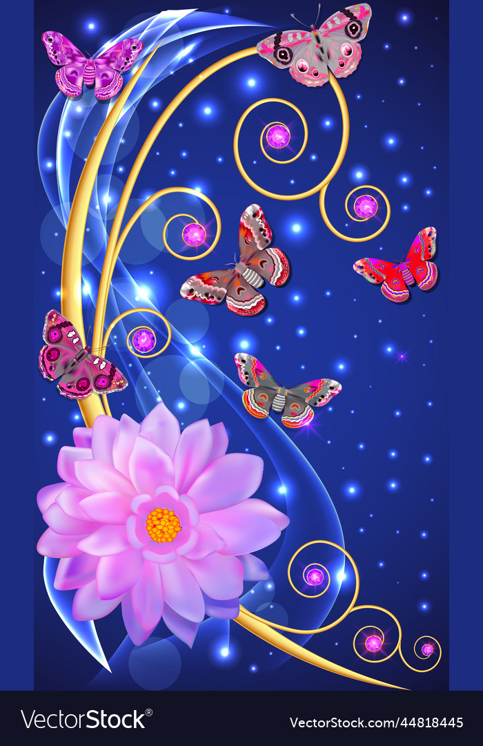 Butterfly beautiful store flower wallpaper