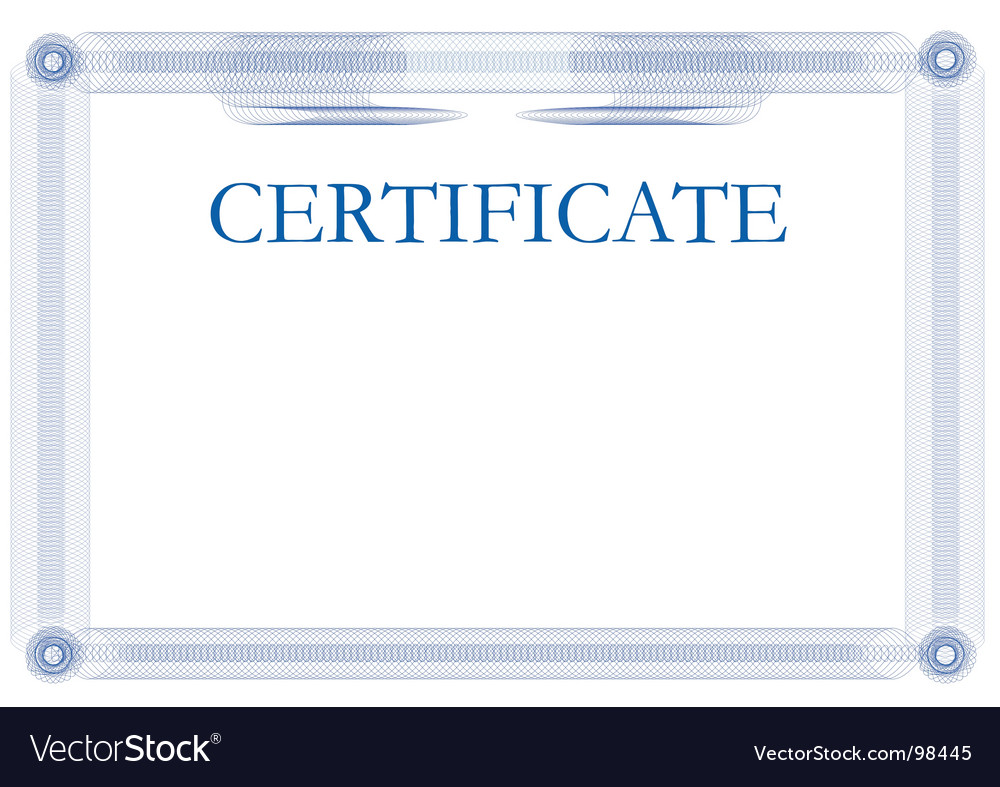 Certificate template Royalty Free Vector Image