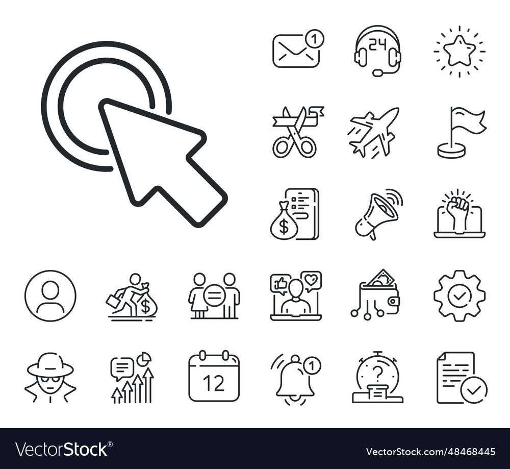 Click Here Button Icon