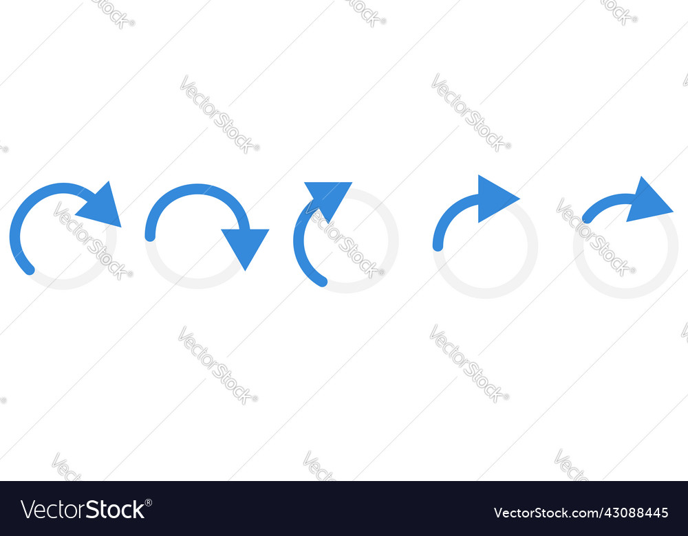 gebogene kreisbogenförmige Pfeilspitze Formelement vector image gebogene kreisbogenförmige Pfeilspitze Formelement