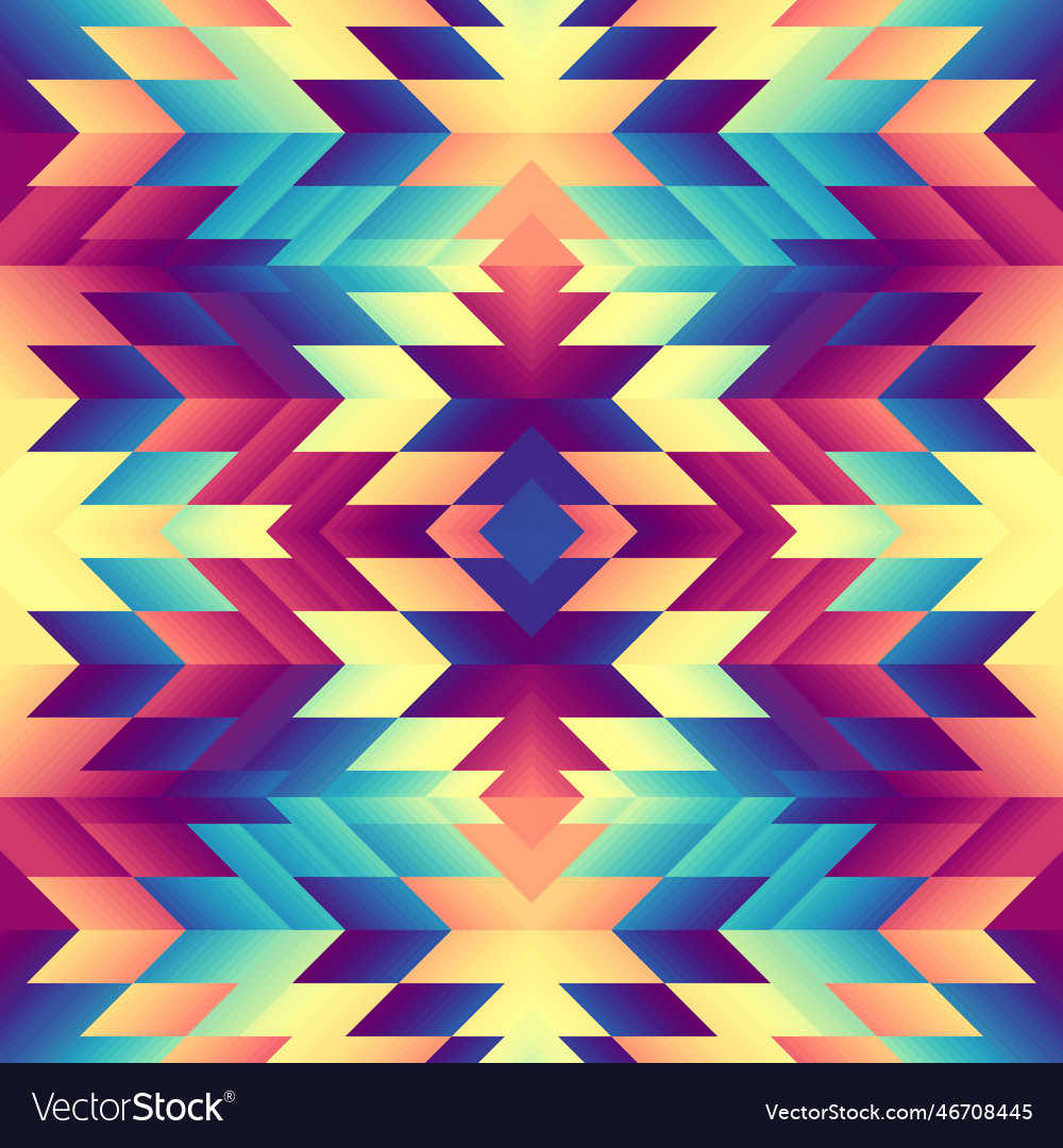 Geometric abstract triangles pattern aztec