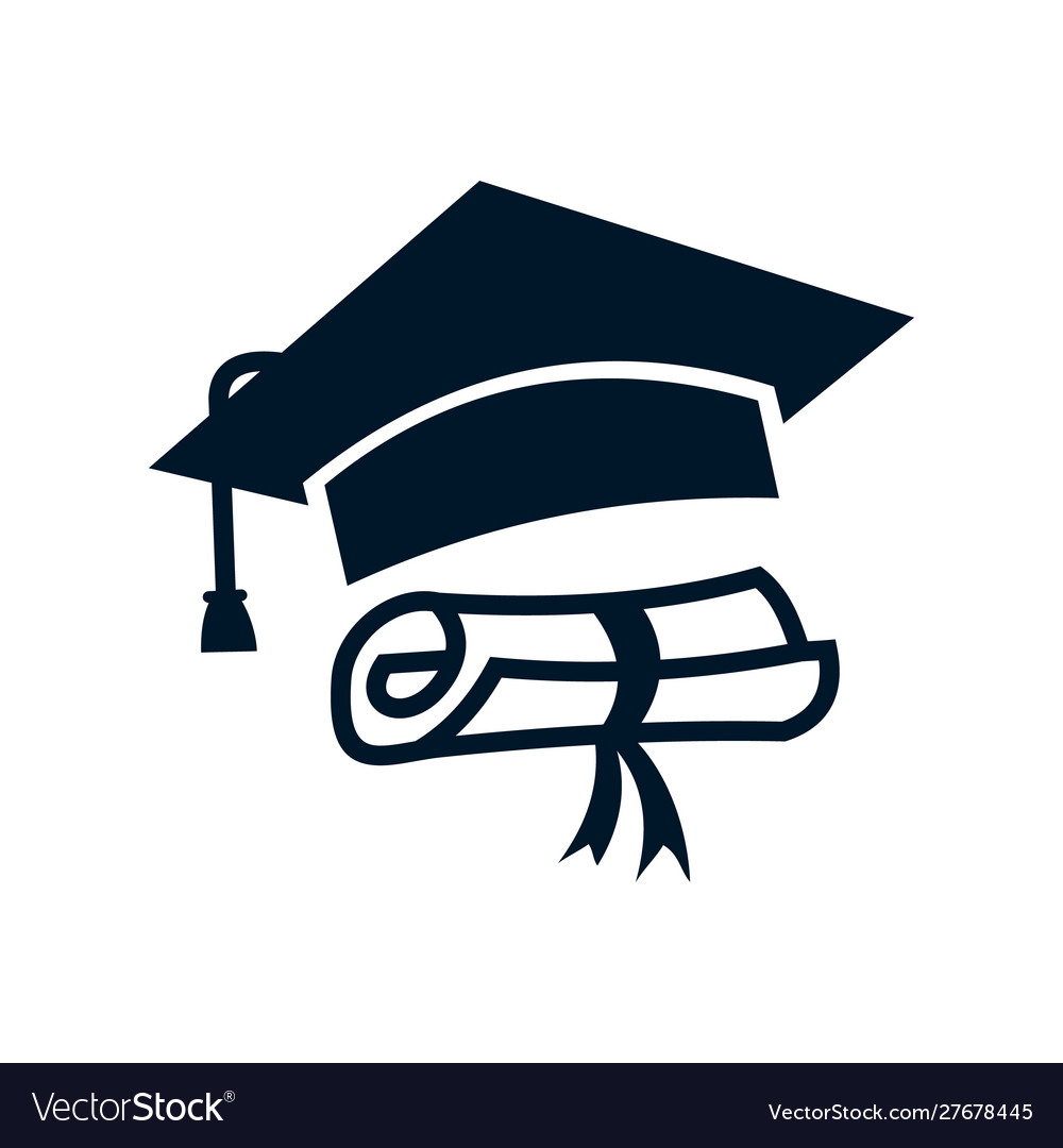 Graduation Cap & Diploma Icon