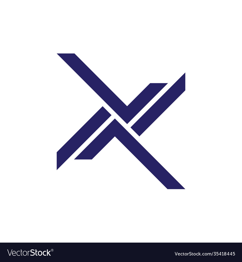 Letter nx simple geometric logo