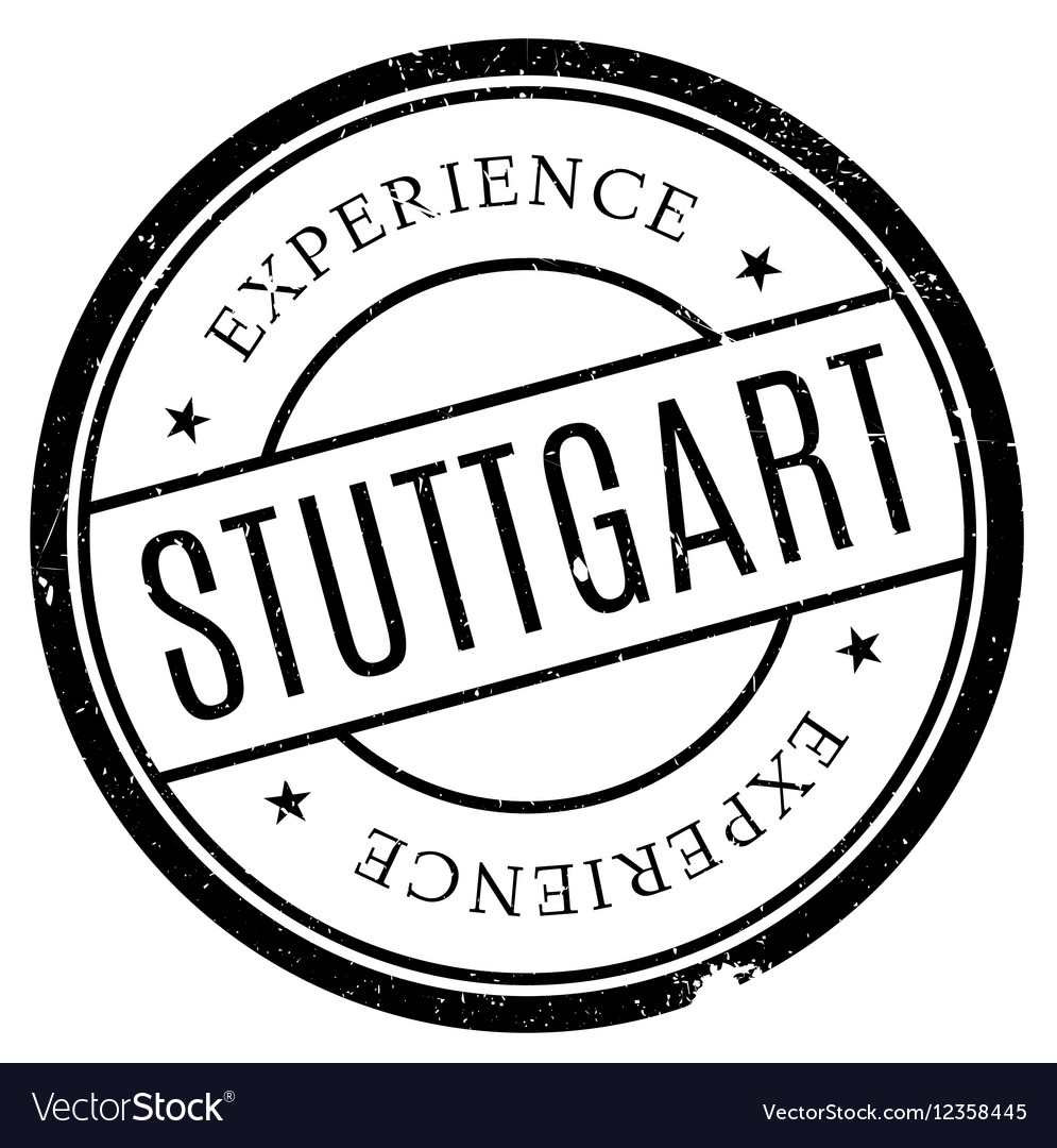 Stuttgart Stempel Gummi Grunge