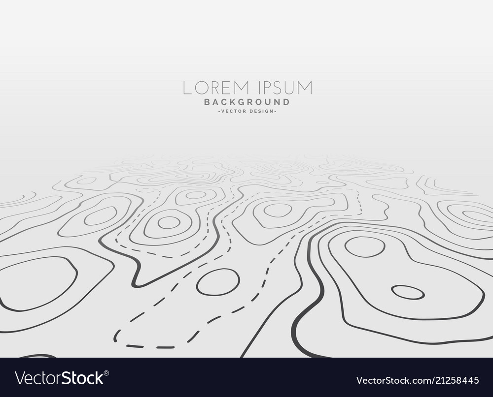 Topographic Line Map