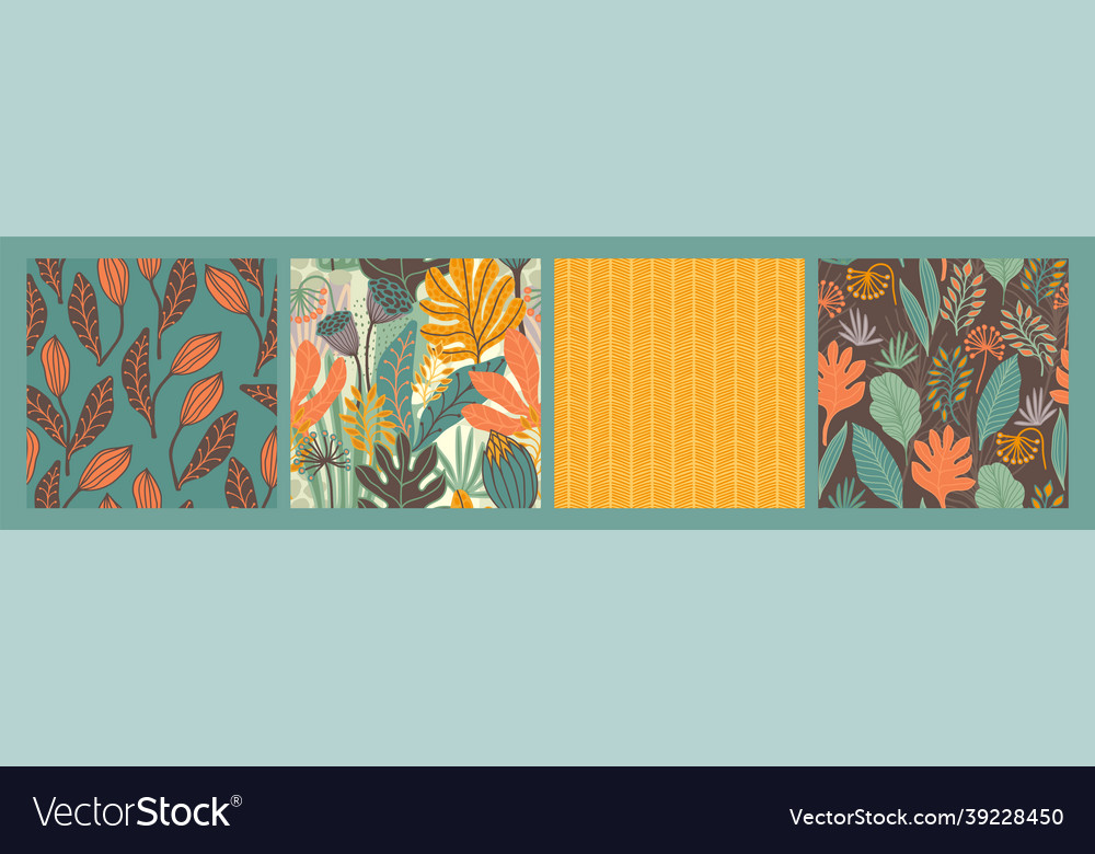 Abstract Leaf Pattern Set