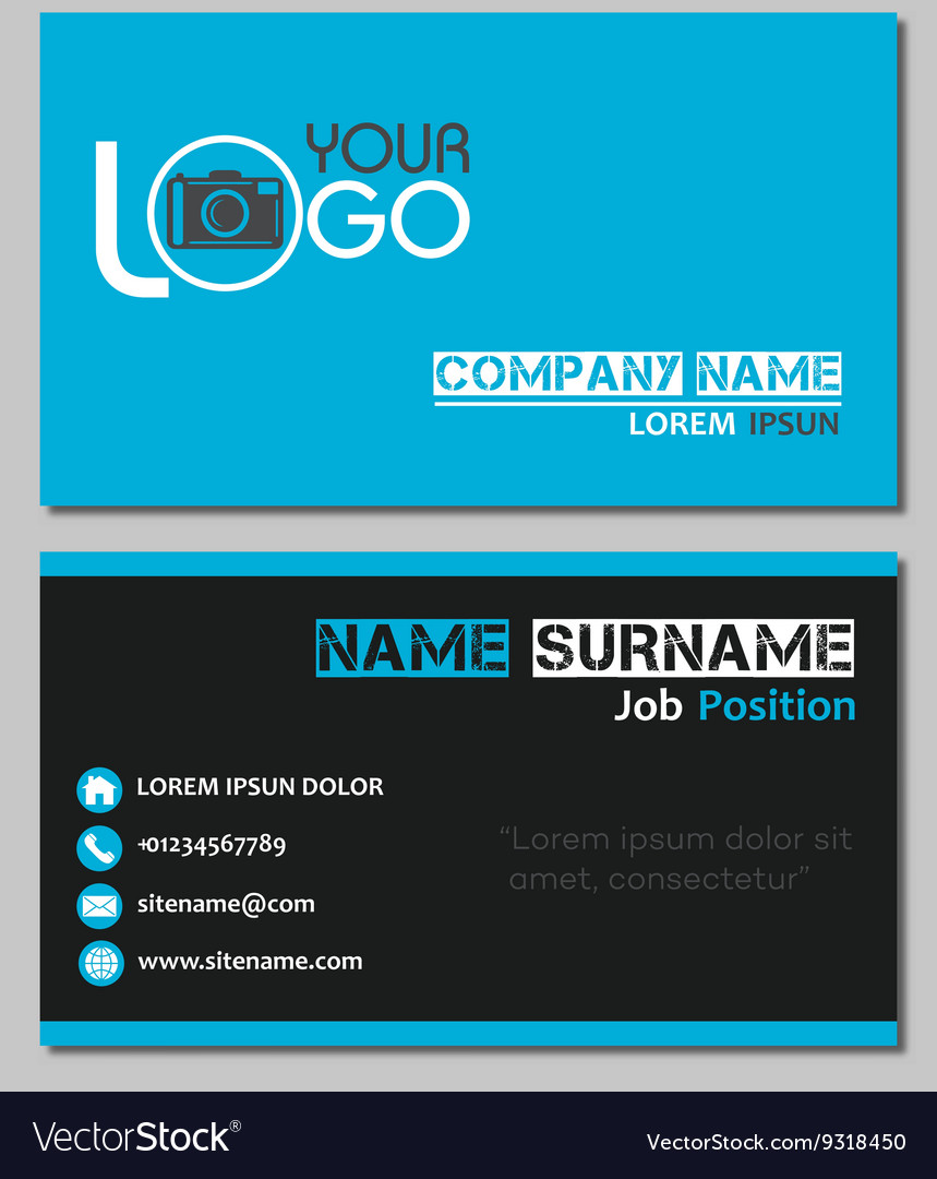 Business card template