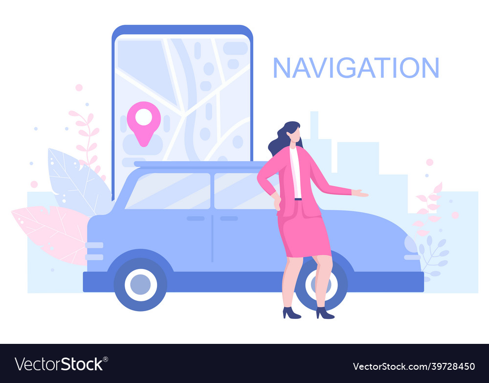 Gps navigation map and compass on location search