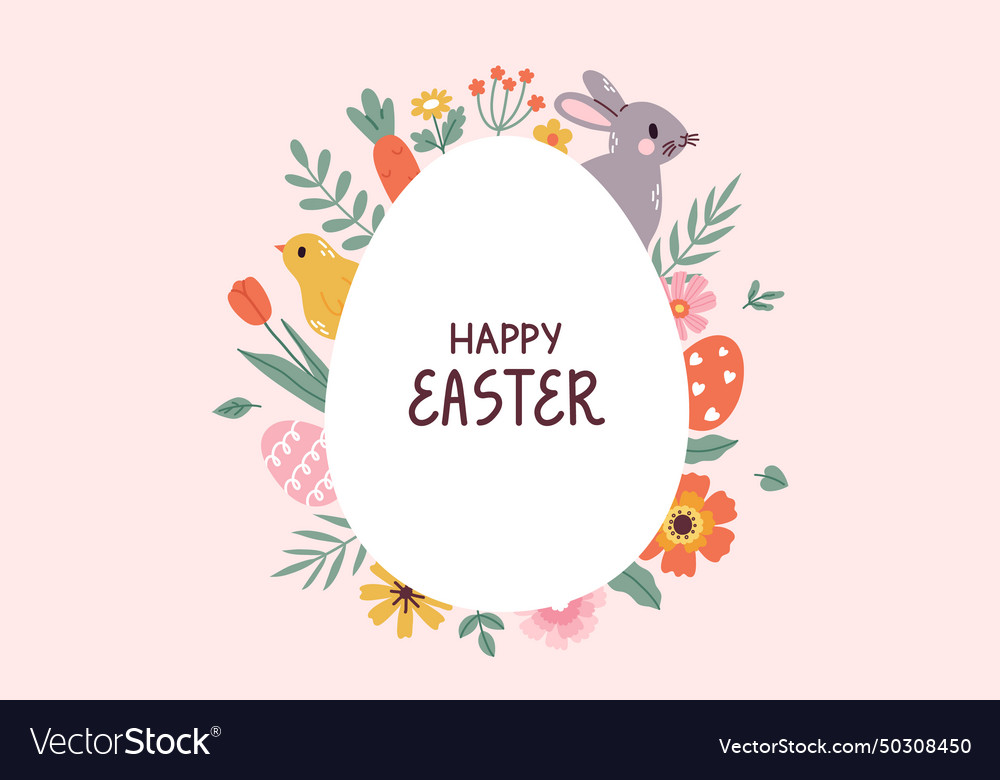 Happy easter background Royalty Free Vector Image