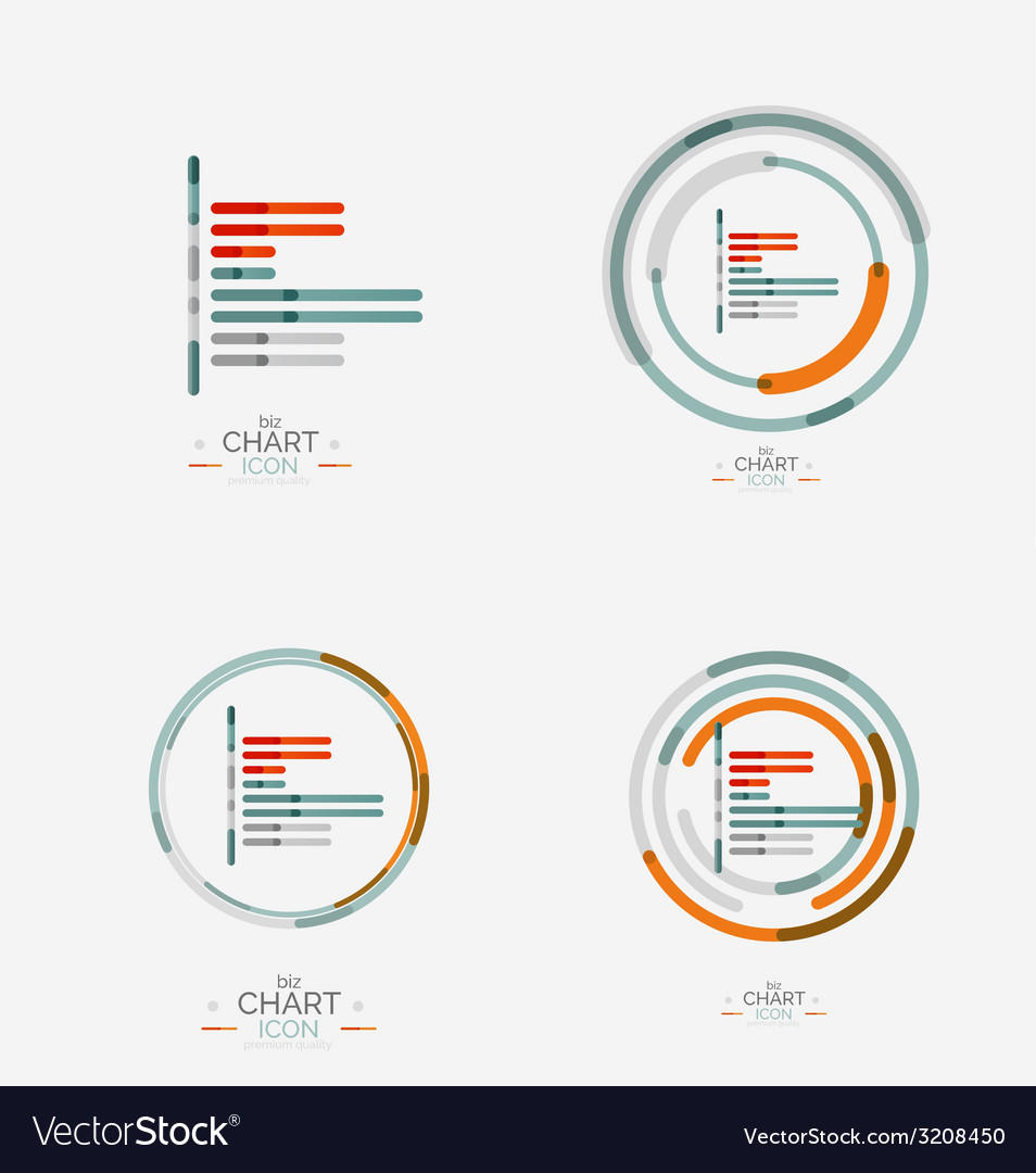 Line graph chart icon