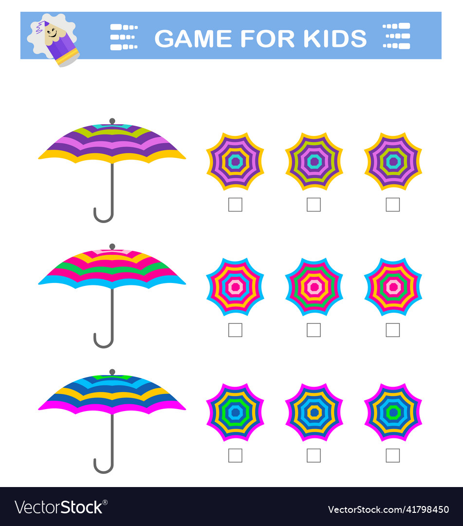 Logical puzzle game attention tasks for children