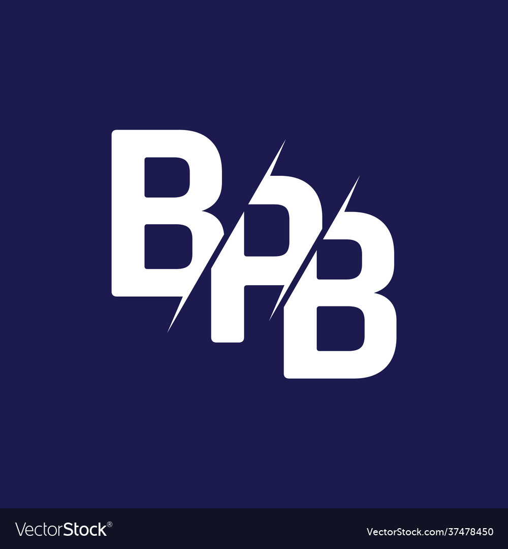 Monogram letters initial logo design bpb