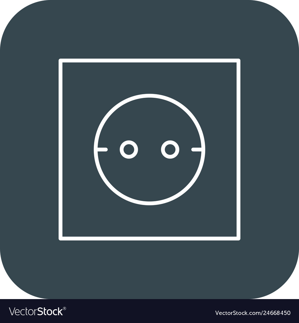 Socket icon Royalty Free Vector Image - VectorStock