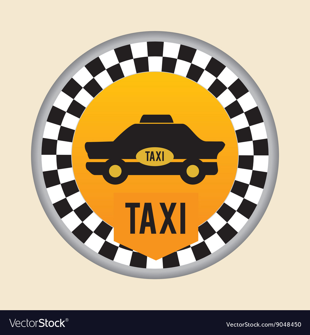 Taxi-Design Taxi-Konzept Transport Symbol