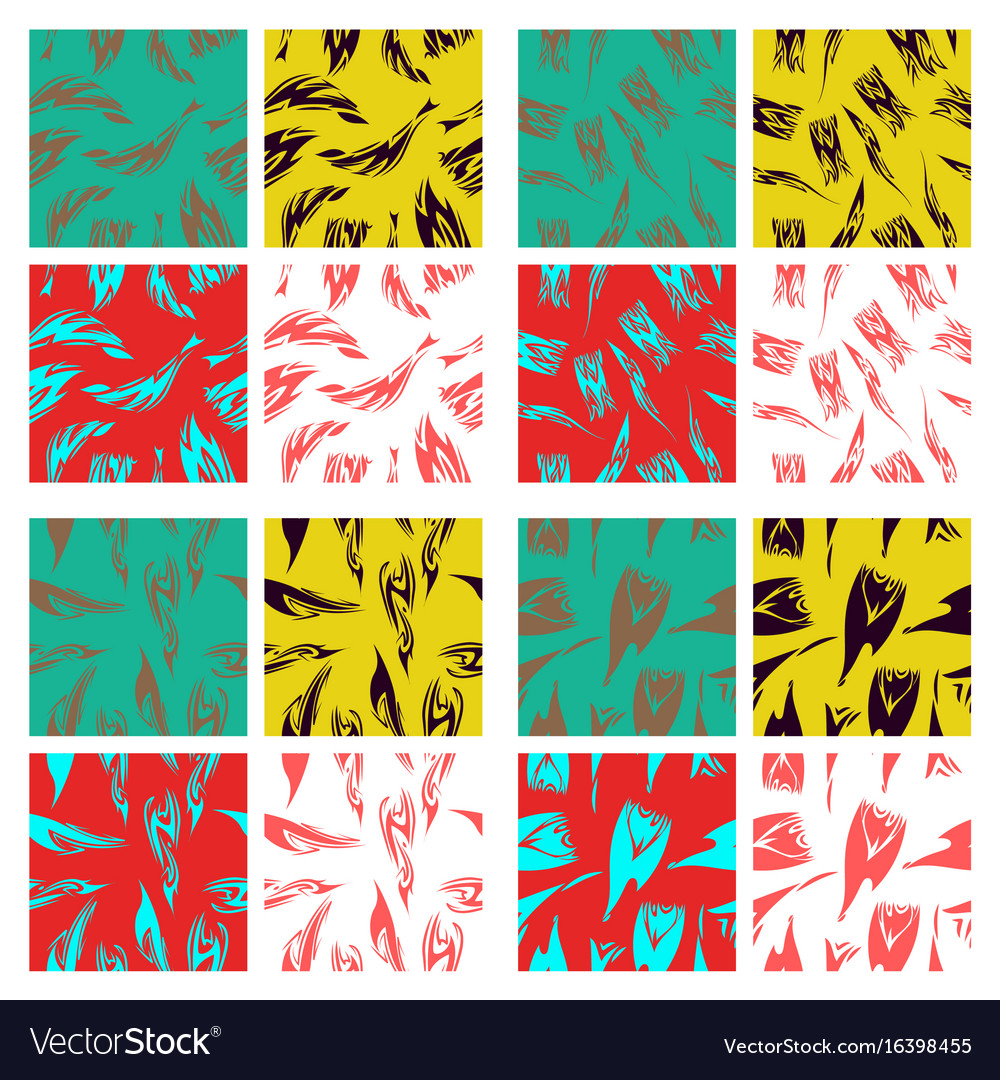 Assembly of patterns in striped style