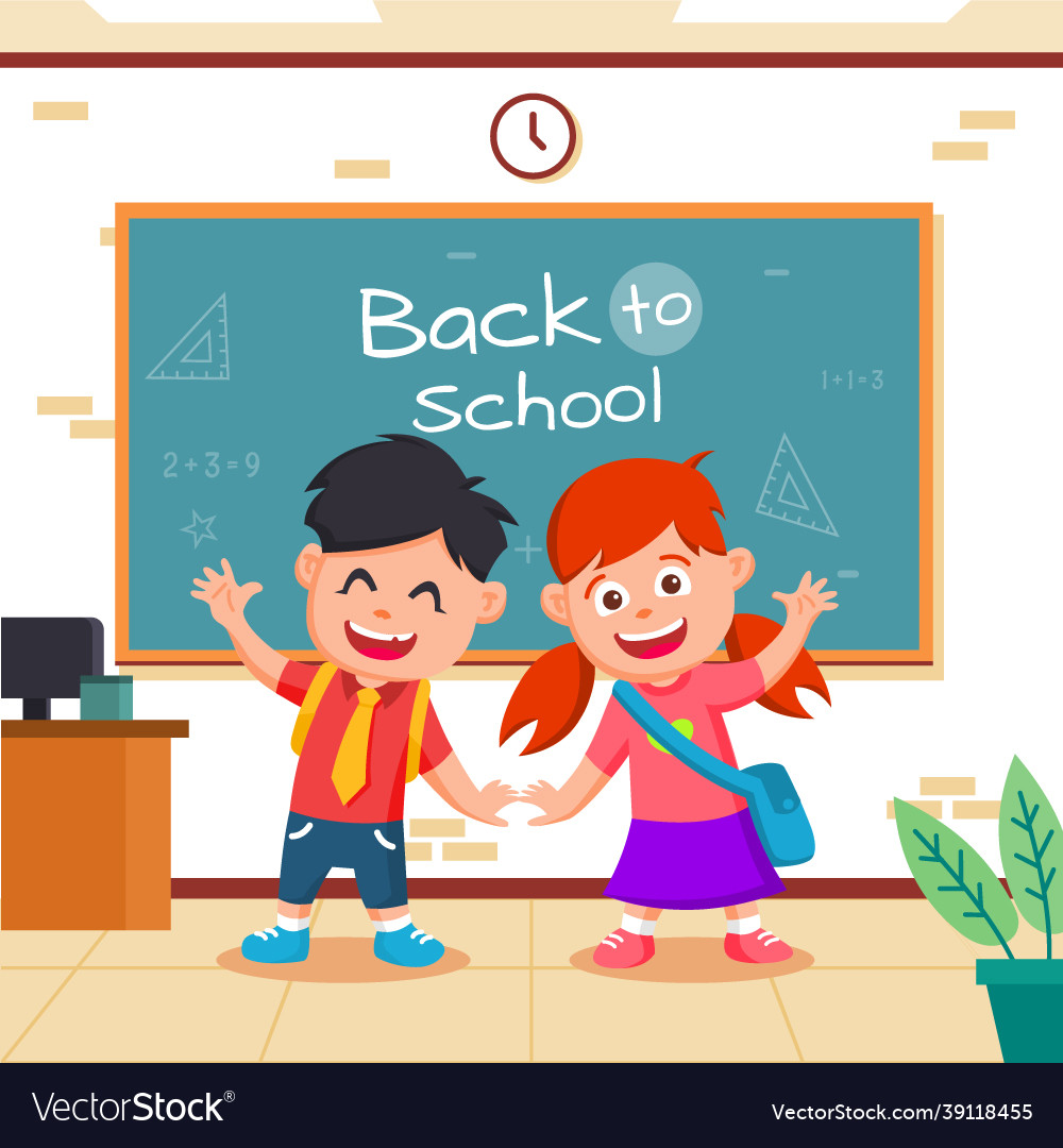 Back to school social media background design