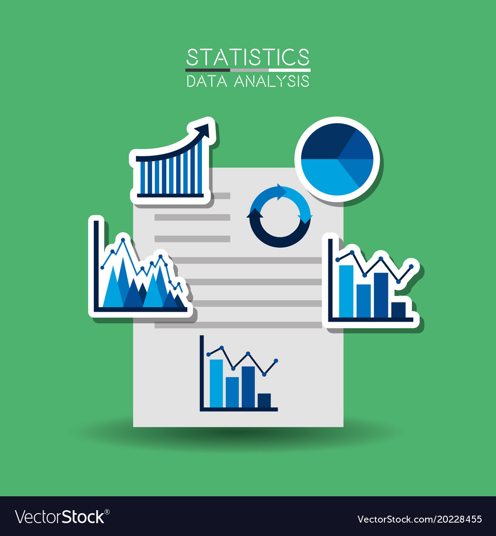 Business Report Paper Document Charts Graphs Vector Image Business Report Paper Document Charts Graphs Vector Image