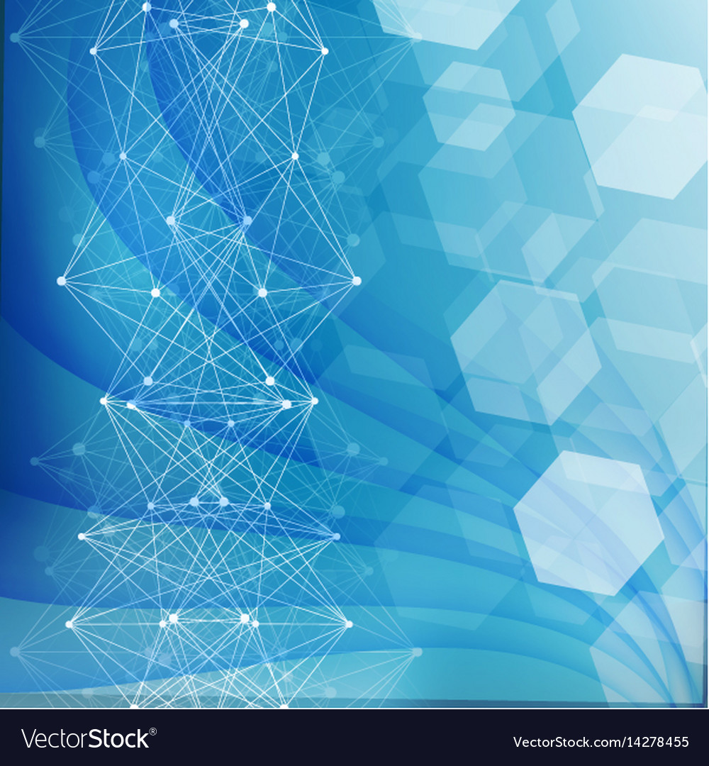 Geometric abstract background with connected line