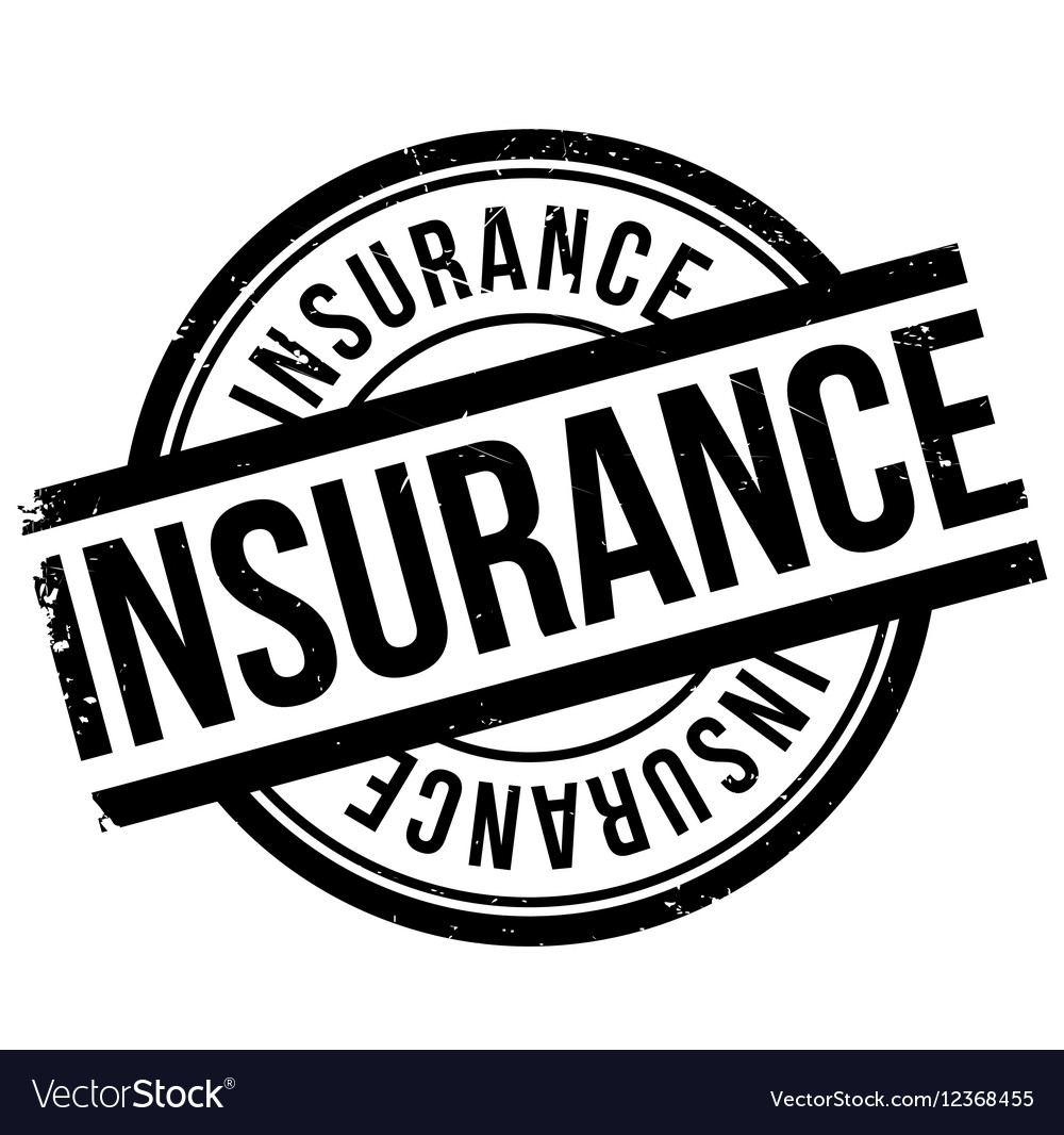 Insurance stamp rubber grunge Royalty Free Vector Image