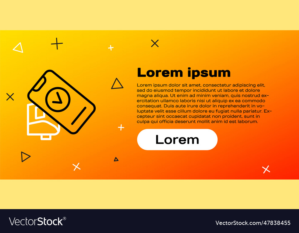 Line pos terminal with printed receipt vector image Line pos terminal with printed receipt
