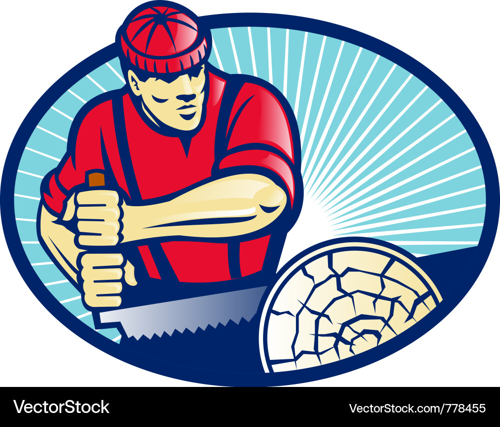 Lumber jack icon Royalty Free Vector Image - VectorStock