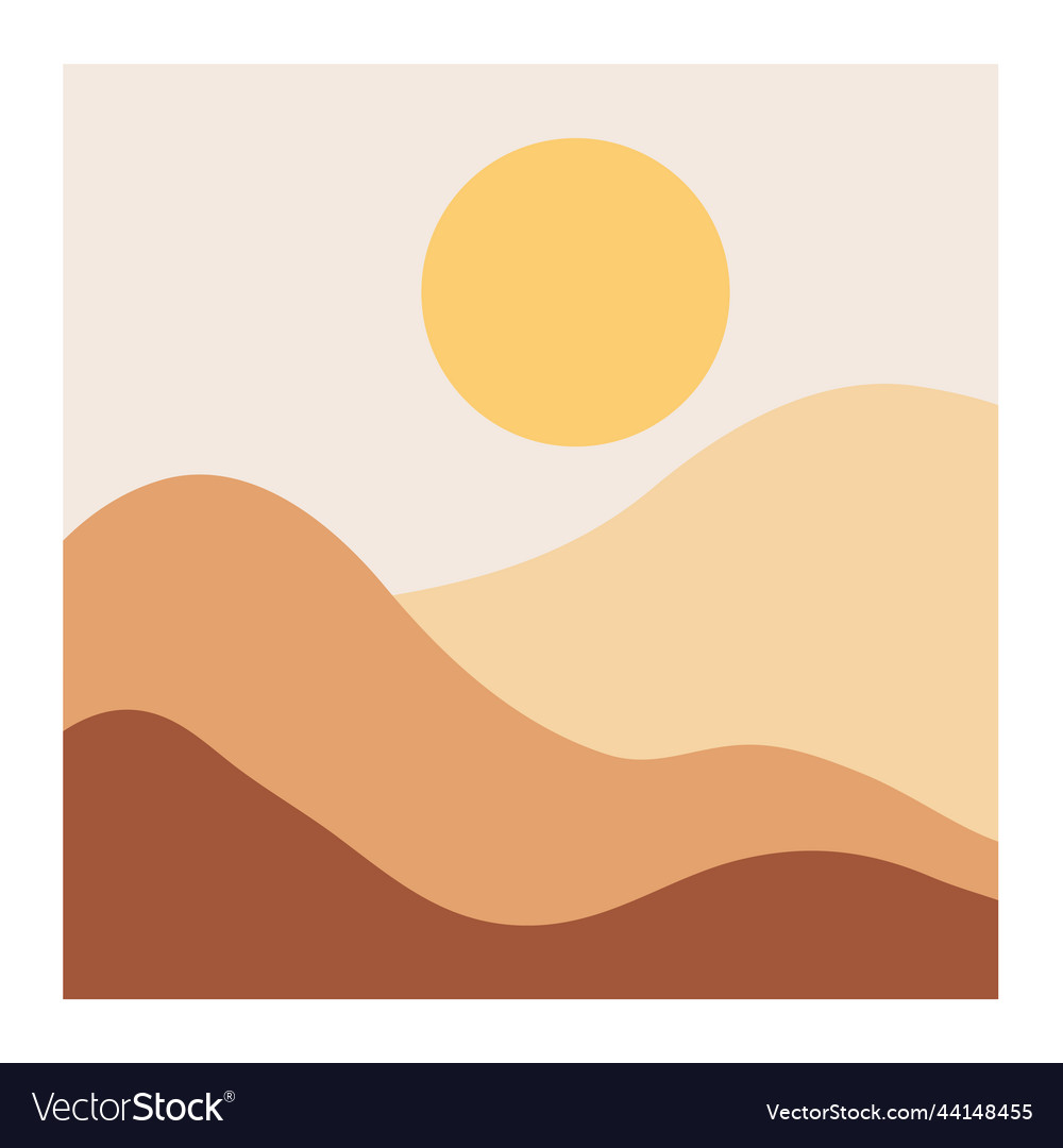 Overlapping mountain landscape background Vector Image