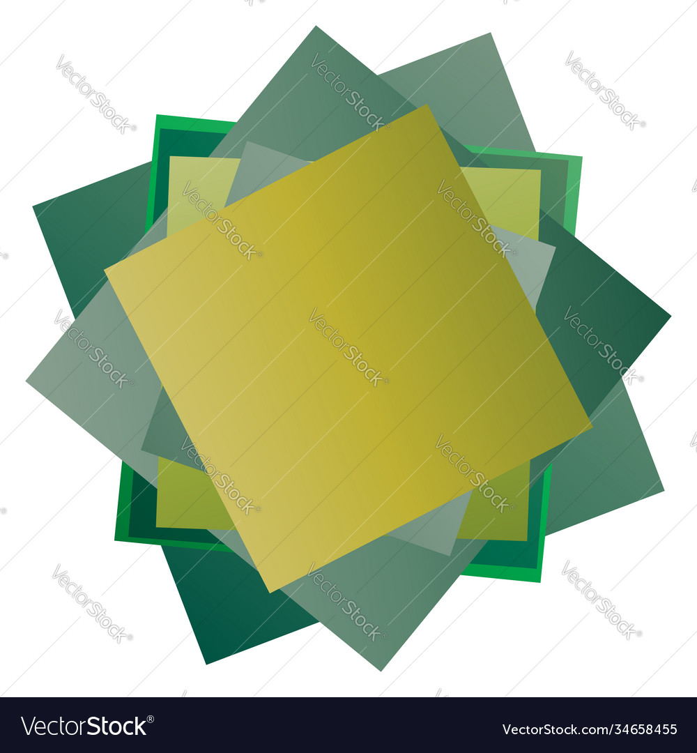 Random rotated overlapping chaotic squares