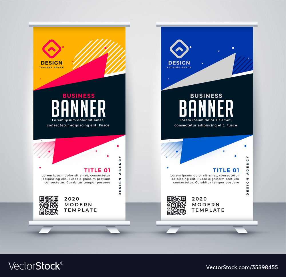 Roll Up Banner Standee Template