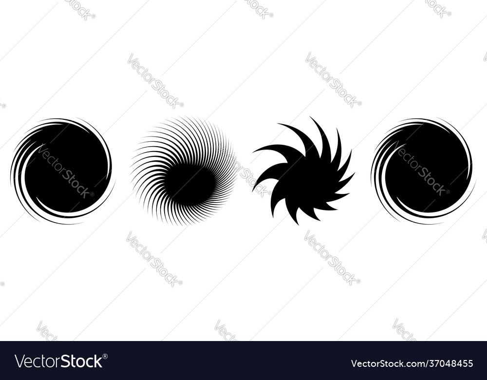 Swirl twirl spiral shape element motif Vector Image Swirl twirl spiral shape element motif