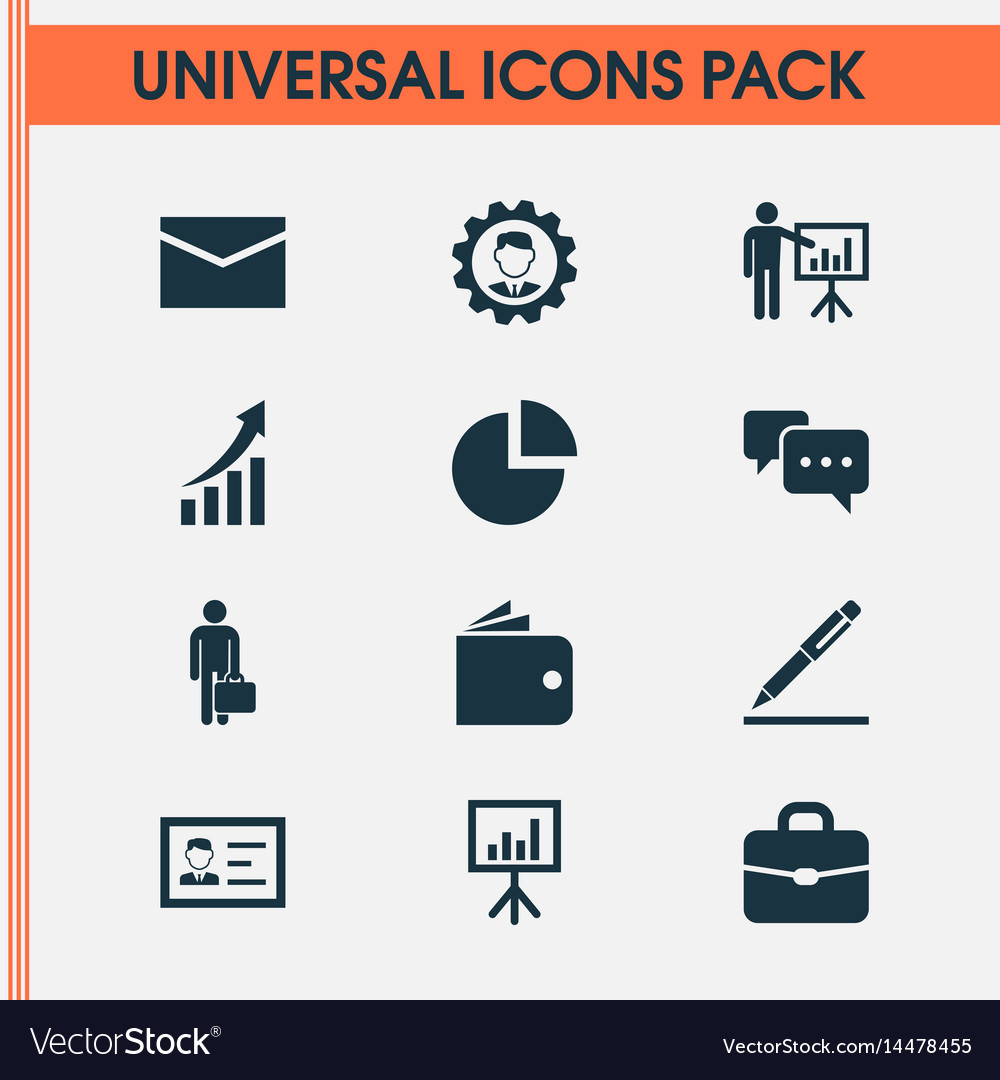 Trade Icons Set Sammlung von Führer