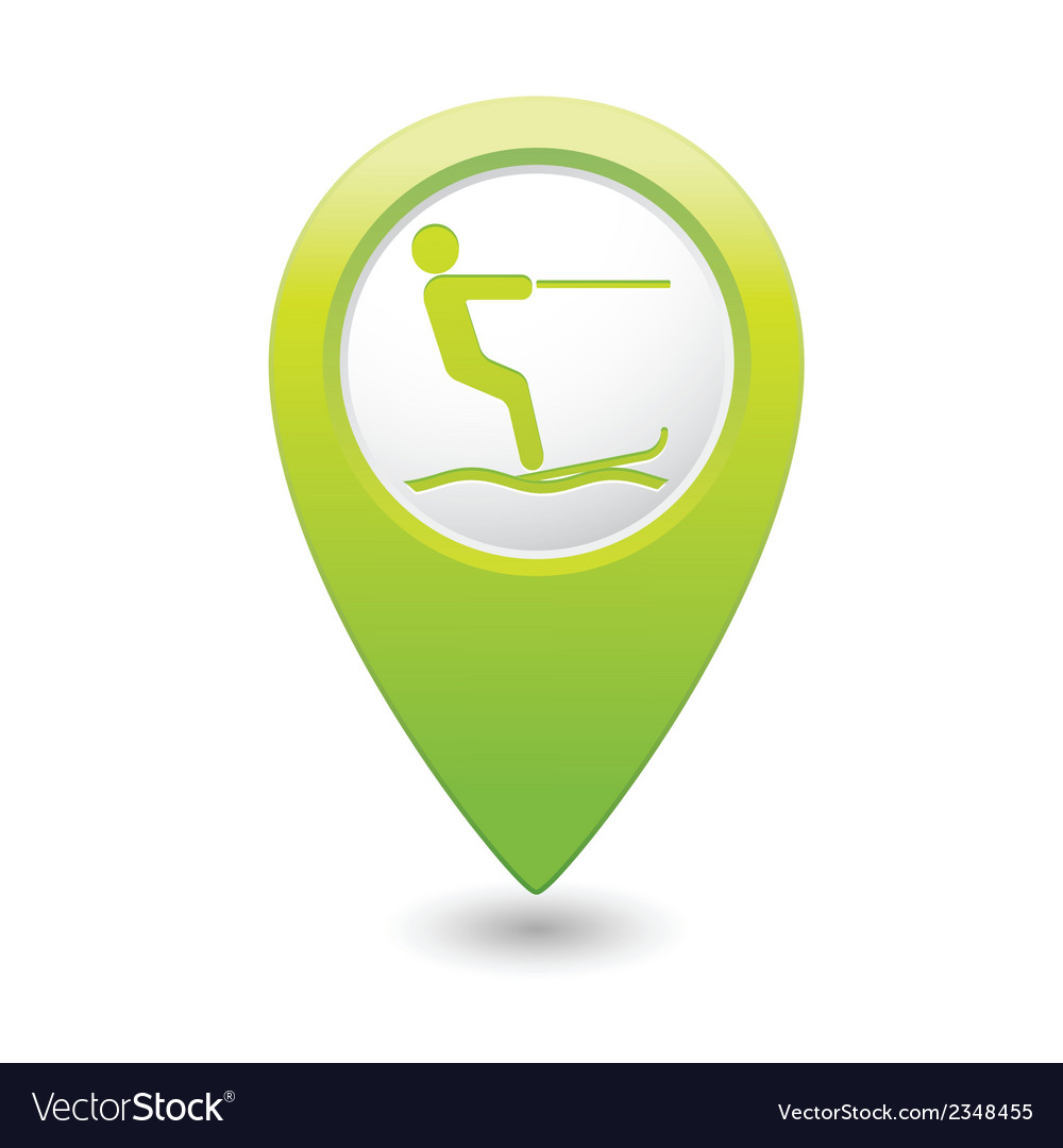 Waterskiing Pointer Icon
