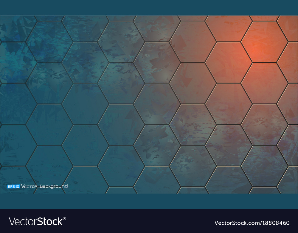Abstract background with hexagon elements
