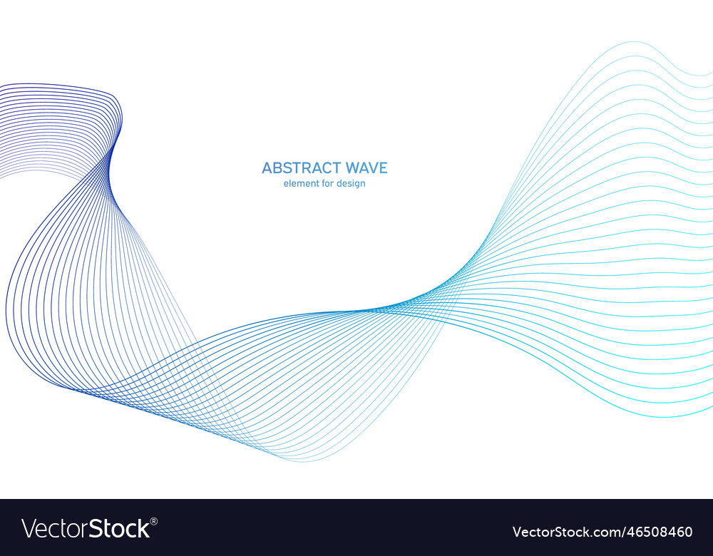 Abstract colorful wave element for design digital Vector Image Abstract colorful wave element for design digital
