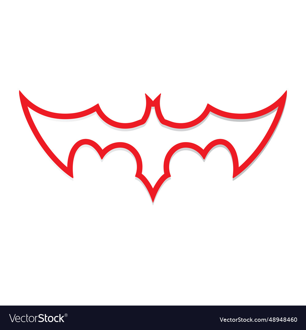 Bat icon logo template