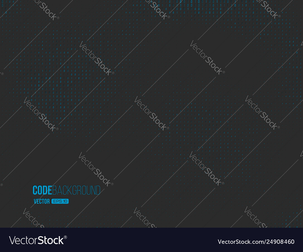 Binary code digital technology concept vector image Binary code digital technology concept