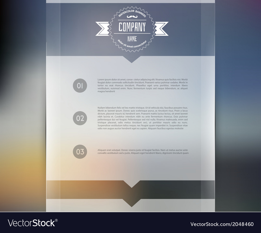 Blurred web design template