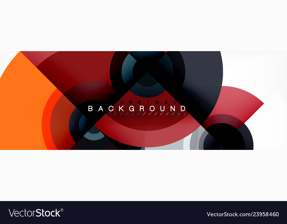 Circle abstract background with triangular shapes vector image Circle abstract background with triangular shapes
